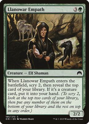 Llanowar Empath card from Magic Origins