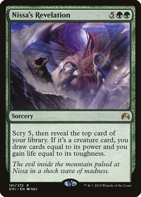 Nissa's Revelation card from Magic Origins