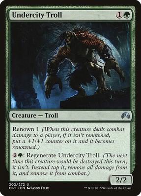 Undercity Troll card from Magic Origins