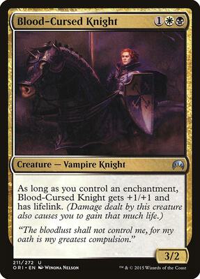 Blood-Cursed Knight card from Magic Origins