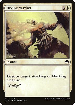 Divine Verdict card from Magic Origins
