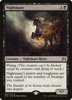 Nightmare card from Magic Origins