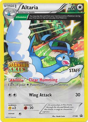 Altaria - XY46 (Prerelease) [Staff] card from XY Promos