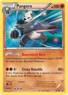 Pangoro - XY50 card from XY Promos