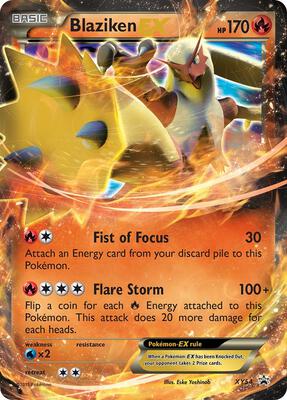 Blaziken EX - XY54 card from XY Promos