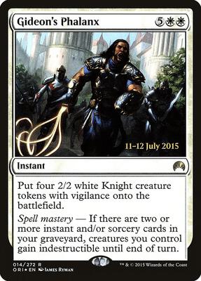Gideon's Phalanx card from Prerelease Cards