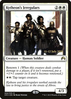 Kytheon's Irregulars card from Prerelease Cards