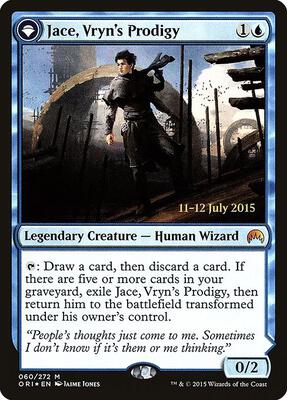 Jace, Vryn's Prodigy card from Prerelease Cards