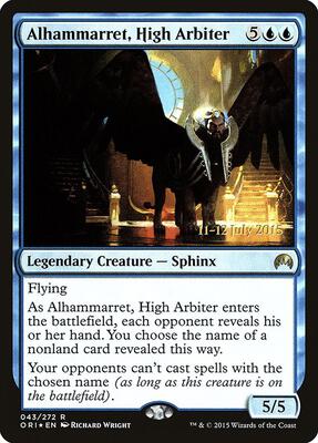 Alhammarret, High Arbiter card from Prerelease Cards