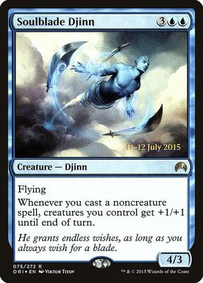 Soulblade Djinn card from Prerelease Cards