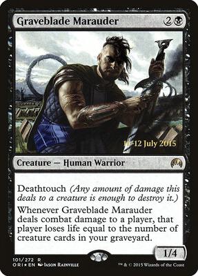 Graveblade Marauder card from Prerelease Cards