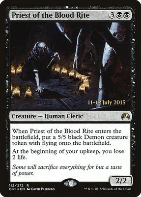 Priest of the Blood Rite card from Prerelease Cards