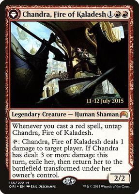 Chandra, Fire of Kaladesh card from Prerelease Cards