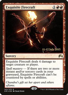 Exquisite Firecraft card from Prerelease Cards