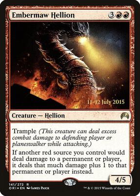 Embermaw Hellion card from Prerelease Cards
