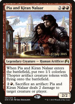 Pia and Kiran Nalaar card from Prerelease Cards