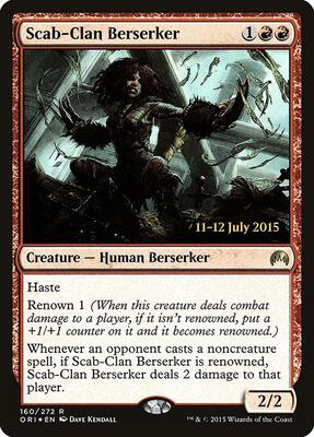 Scab-Clan Berserker card from Prerelease Cards