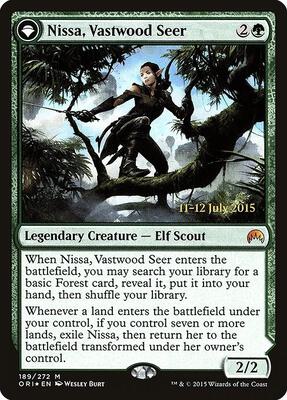 Nissa, Vastwood Seer card from Prerelease Cards