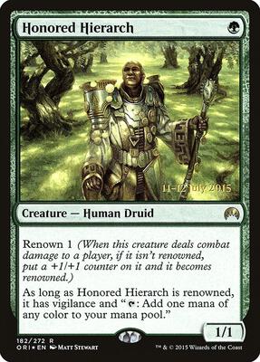 Honored Hierarch card from Prerelease Cards