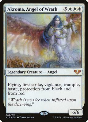 Akroma, Angel of Wrath card from From the Vault: Angels