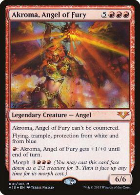 Akroma, Angel of Fury card from From the Vault: Angels
