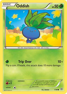 Oddish card from XY - Ancient Origins