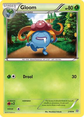 Gloom card from XY - Ancient Origins