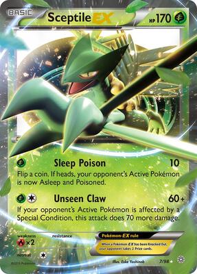 Sceptile EX card from XY - Ancient Origins