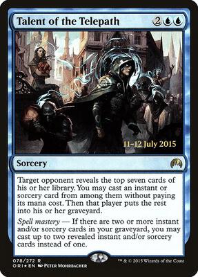 Talent of the Telepath card from Prerelease Cards