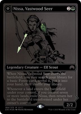 Nissa, Vastwood Seer (SDCC 2015 Exclusive) card from Media Promos