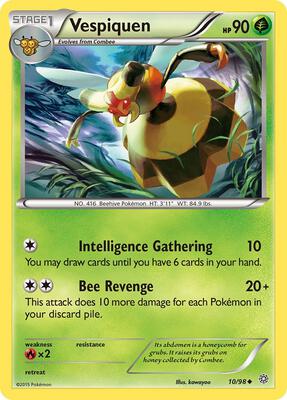 Vespiquen (10) card from XY - Ancient Origins