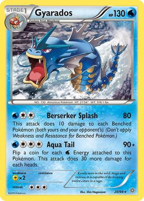 Gyarados (20) card from XY - Ancient Origins