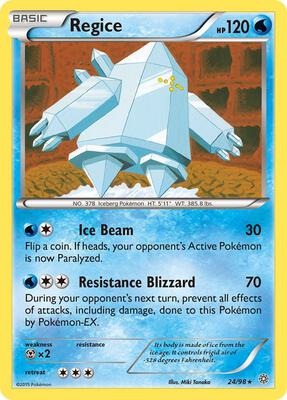 Regice card from XY - Ancient Origins