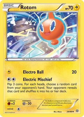Rotom card from XY - Ancient Origins