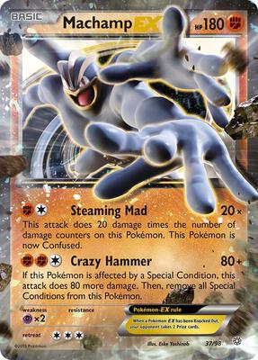 Machamp EX card from XY - Ancient Origins