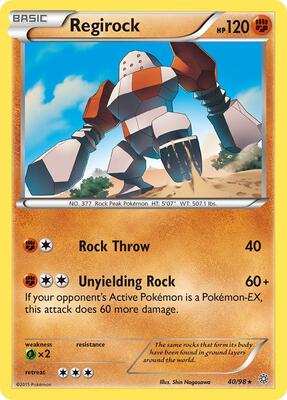 Regirock card from XY - Ancient Origins