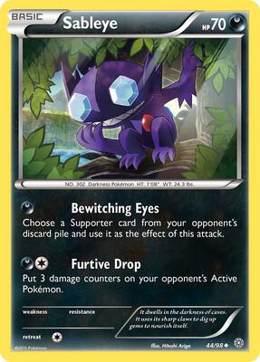 Sableye card from XY - Ancient Origins