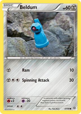 Beldum card from XY - Ancient Origins
