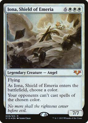 Iona, Shield of Emeria card from From the Vault: Angels