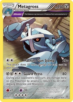 Metagross (50) card from XY - Ancient Origins