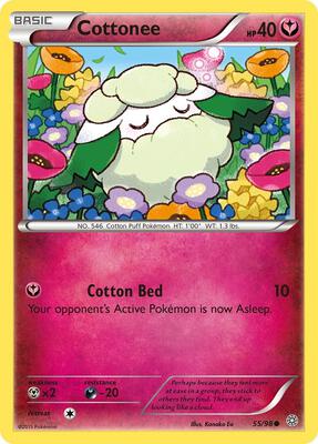 Cottonee card from XY - Ancient Origins