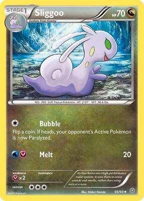Sliggoo card from XY - Ancient Origins