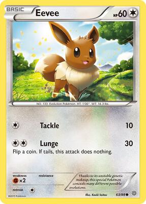 Eevee card from XY - Ancient Origins