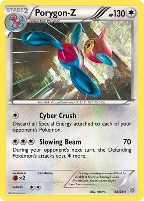 Porygon-Z (66) card from XY - Ancient Origins