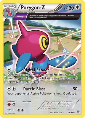 Porygon-Z (67) card from XY - Ancient Origins