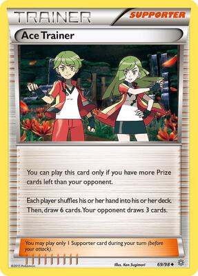 Ace Trainer card from XY - Ancient Origins