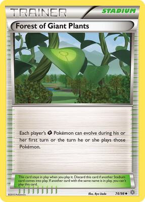 Forest of Giant Plants card from XY - Ancient Origins