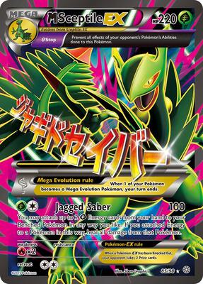 M Sceptile EX (85 Full Art) card from XY - Ancient Origins