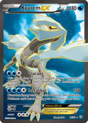 Kyurem EX (86 Full Art) card from XY - Ancient Origins