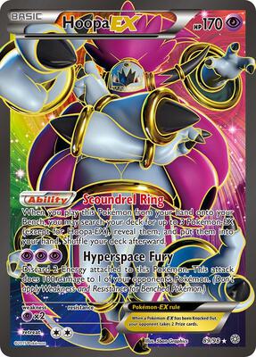 Hoopa EX (89 Full Art) card from XY - Ancient Origins